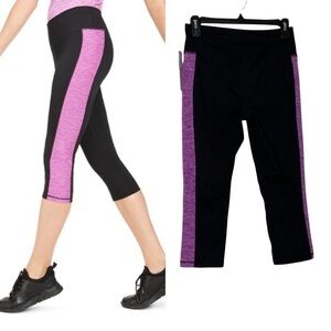 𝅺ideology leggings with purple side panels. Size S